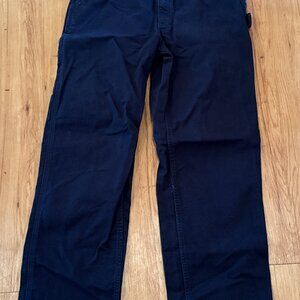 Carhartt Pants FR 32x32 Flame Resistant Blue Canvas Work 371-20 Mechanic